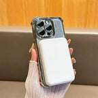 Protective Apple iPhone Back Cover - Elegant Water Ripple Glitter Stand Case - iPhone - Style 7