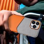Protective Apple iPhone Back Cover - iPhone 16 Series Sleek Dual Tone Card Holder Case - Style 6