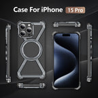 Protective Apple iPhone Back Cover - ZX Metal Case With 360 Rotating Stand For iPhone - Style 15