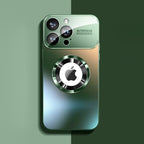 Protective Apple iPhone Back Cover - Frosted Glass Window Sheath Case - iPhone - Style 7