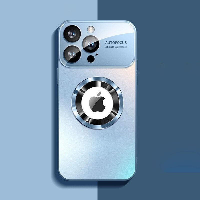 Protective Apple iPhone Back Cover - Frosted Glass Window Sheath Case - iPhone - Style 6