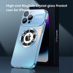 Protective Apple iPhone Back Cover - Frosted Glass Window Sheath Case - iPhone - Style 14