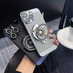 Protective Apple iPhone Back Cover - Brilliant Spin Rotating Wheel Stand Case - iPhone - Style 7
