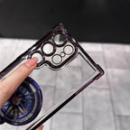 Galaxy S25 Series Electroplated Rotating Gyro Magnetic Case Mobile Case by CoverMeUp - Style 7