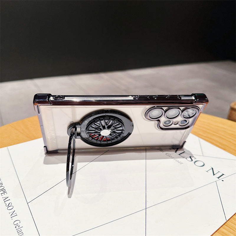 Galaxy S25 Series Electroplated Rotating Gyro Magnetic Case Mobile Case by CoverMeUp - Style 11