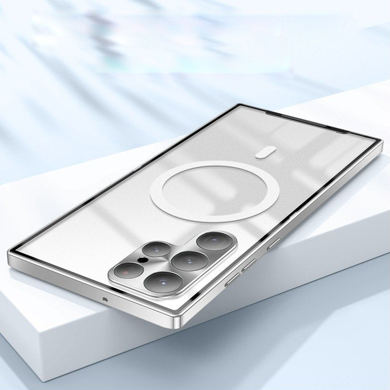Galaxy S25 Series Luxury Ultra-Thin Magsafe Matte Metal Frame Case Mobile Case by CoverMeUp - Style 16