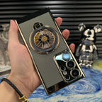 Galaxy S25 Series Brilliant Spin Rotating Wheel Stand Case Mobile Case by CoverMeUp - Style 4