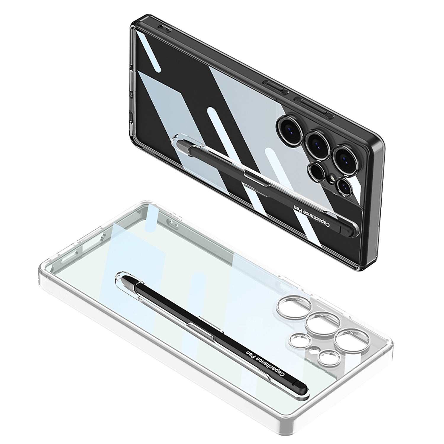 Crystal Shield High Transparency Pen Holder Case - Samsung Mobile Case by CoverMeUp - Style 8