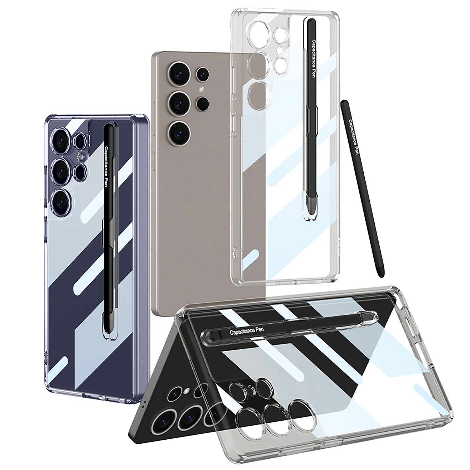 Crystal Shield High Transparency Pen Holder Case - Samsung Mobile Case by CoverMeUp - Style 4