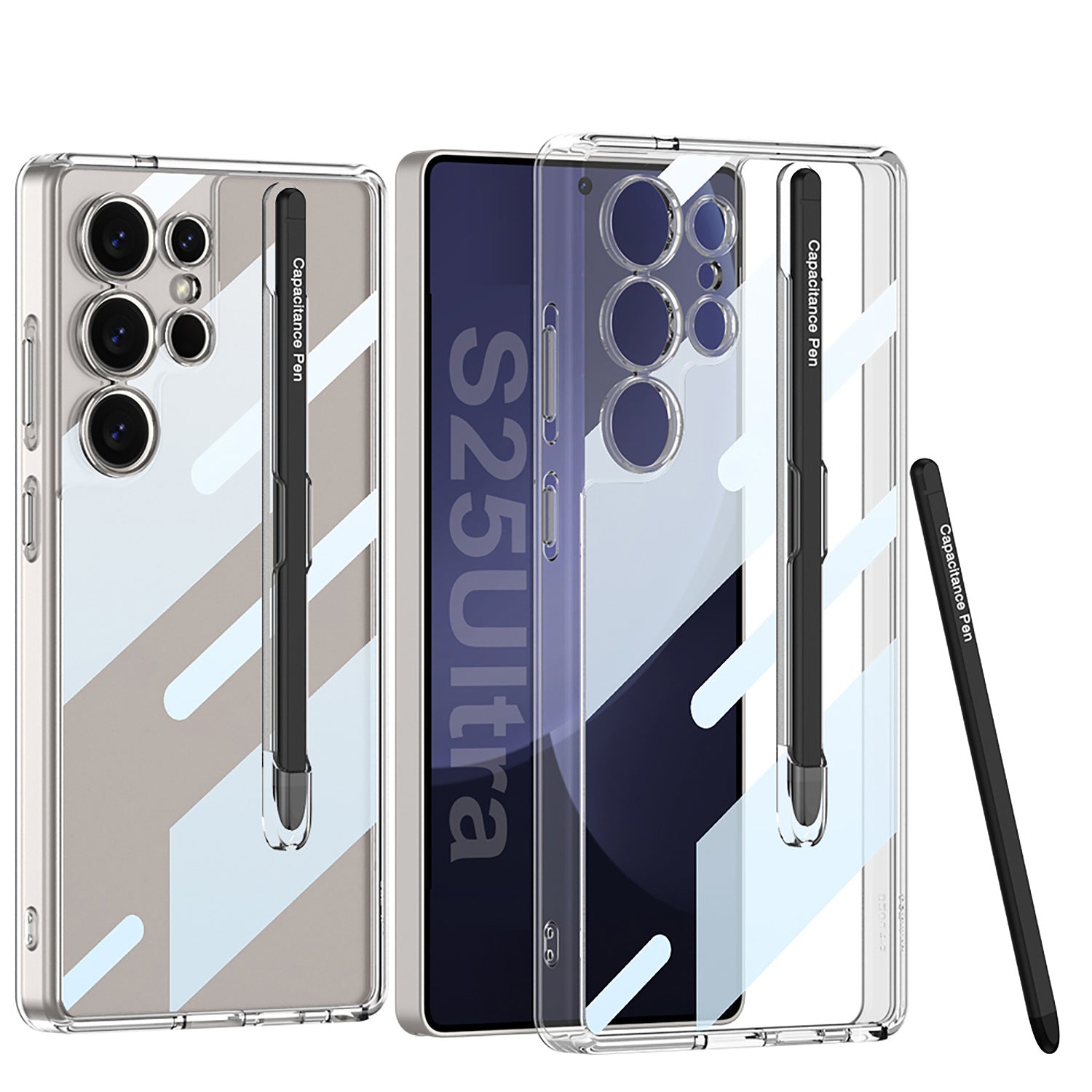 Crystal Shield High Transparency Pen Holder Case - Samsung Mobile Case by CoverMeUp - Style 2