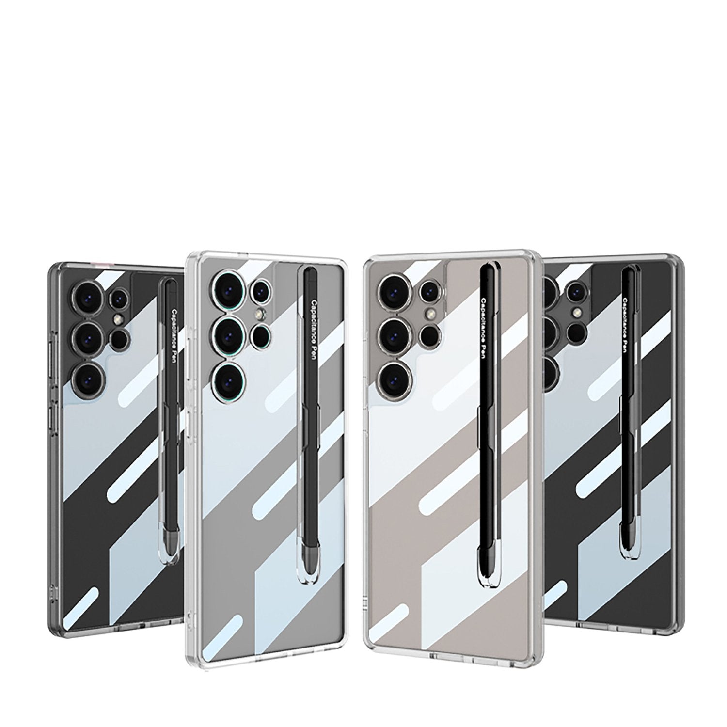 Crystal Shield High Transparency Pen Holder Case - Samsung Mobile Case by CoverMeUp - Style 5