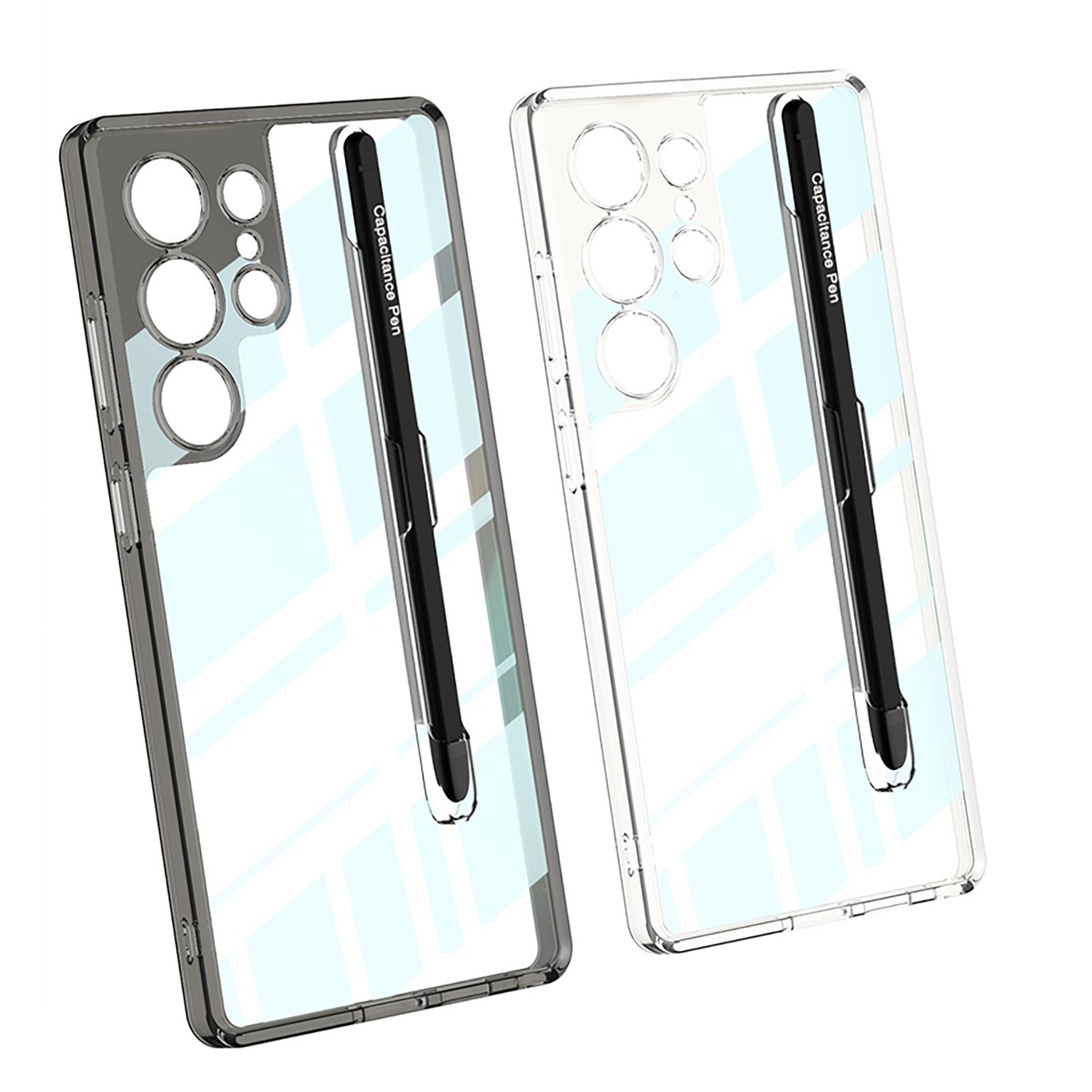 Crystal Shield High Transparency Pen Holder Case - Samsung Mobile Case by CoverMeUp - Style 11