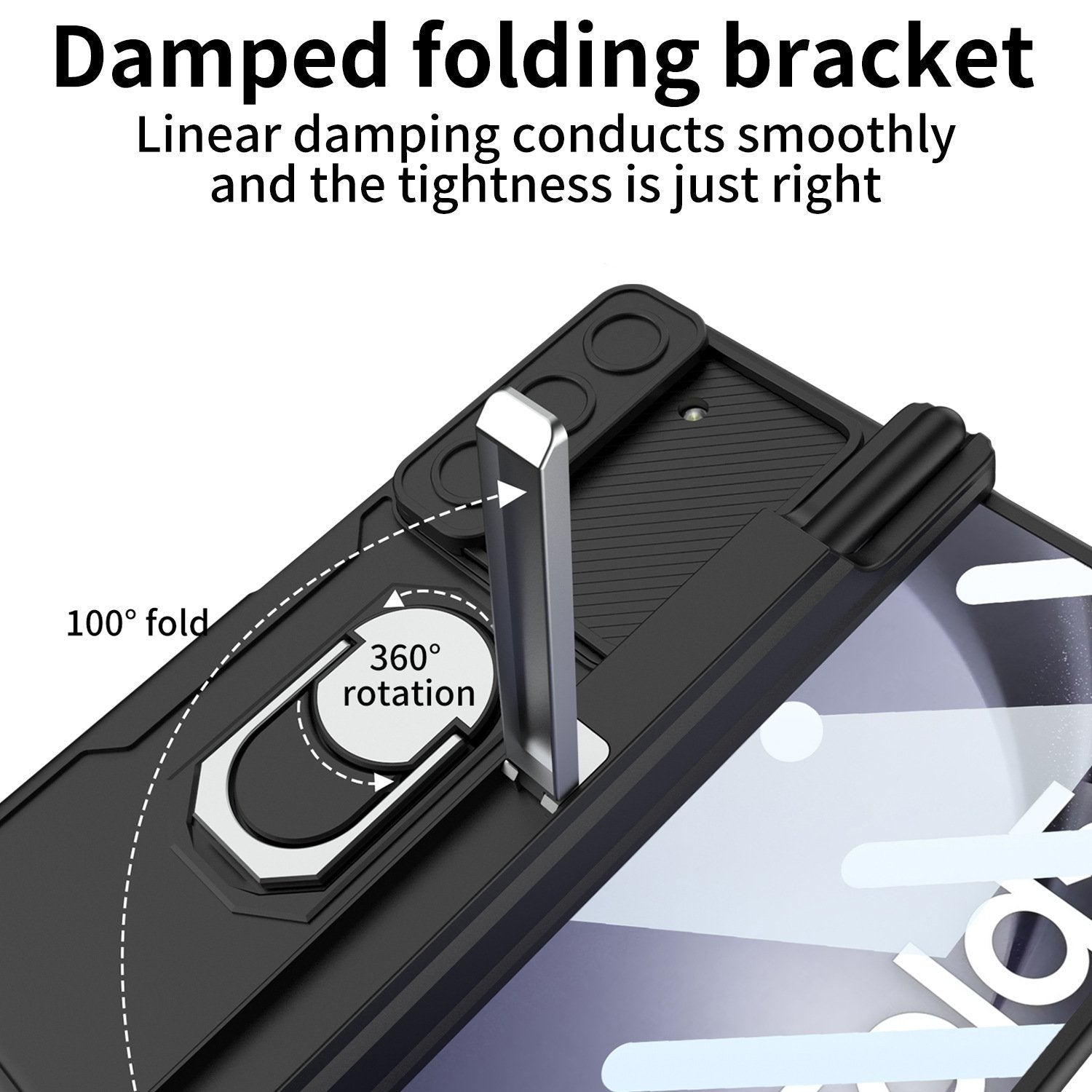 Galaxy Z Fold Series Innovative Folding Hinge Magnetic Bracket Case Mobile Case by CoverMeUp - Style 11