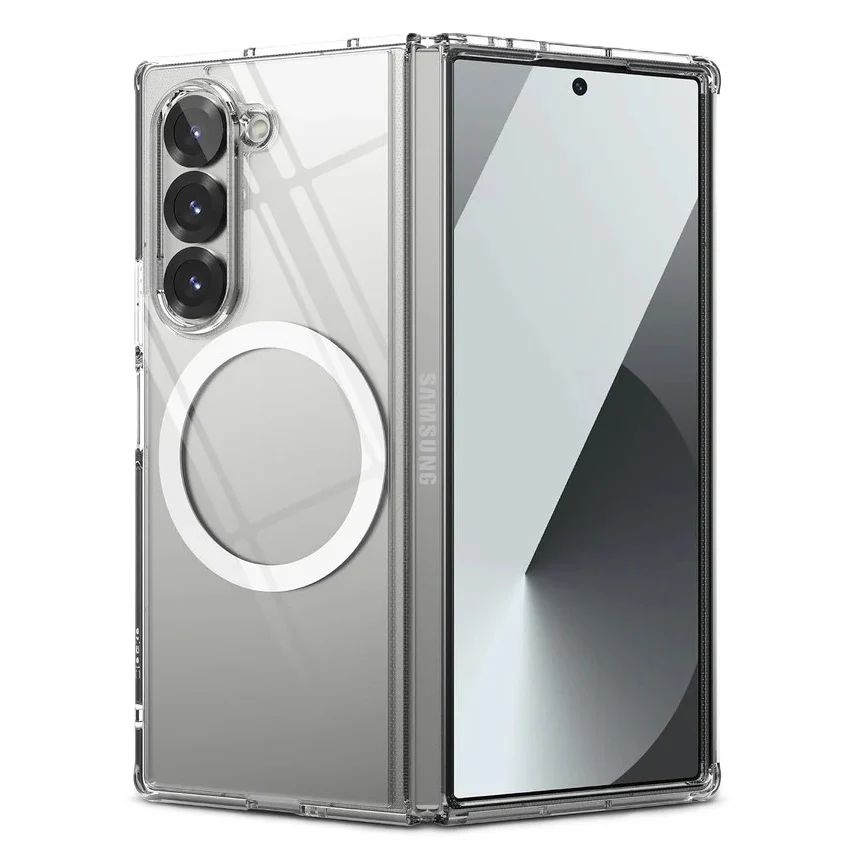 Galaxy Z Fold6 Anti-Knock TPU Transparent MagSafe Case