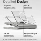 Galaxy Z Fold6 Anti-Knock TPU Transparent MagSafe Case Mobile Case by CoverMeUp - Style 8