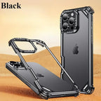 Protective Apple iPhone Back Cover - Forged Hollow Metal Guard Case - iPhone