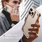 Protective Apple iPhone Back Cover - Forged Hollow Metal Guard Case - iPhone - Style 7