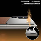 Samsung Galaxy S24 Ultra Aero Flex Metal Frameless Leather Case with Built-in Magsafe & Aroma - Desert Mobile Case by CoverMeUp - Style 6