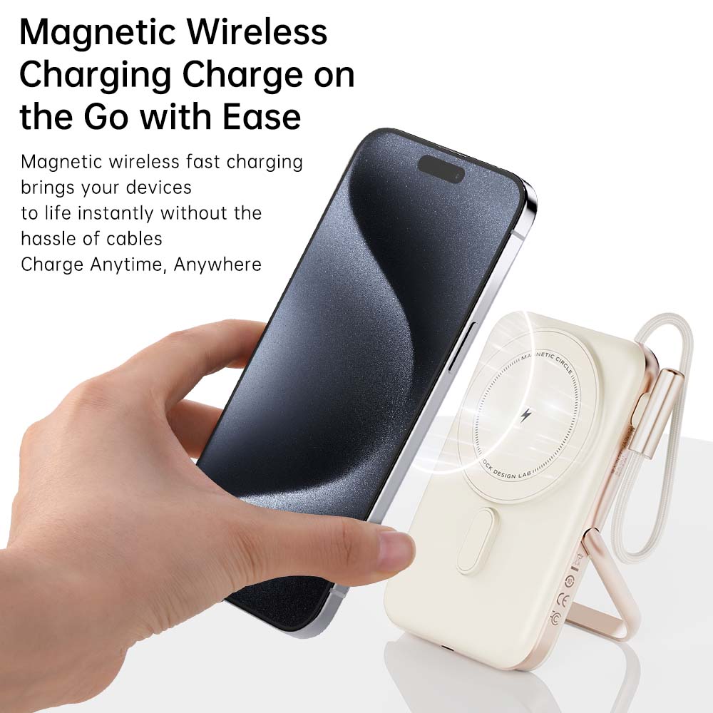 Rock Mag Grip 30W 10000 mAh Magnetic Wireless Power Bank