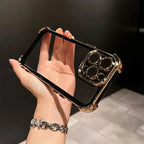 Protective Apple iPhone Back Cover - High Edge Frame Clear Shield Case - iPhone - Style 4