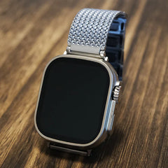 Luxury Steel Magnet Clasp Strap for Apple Watch