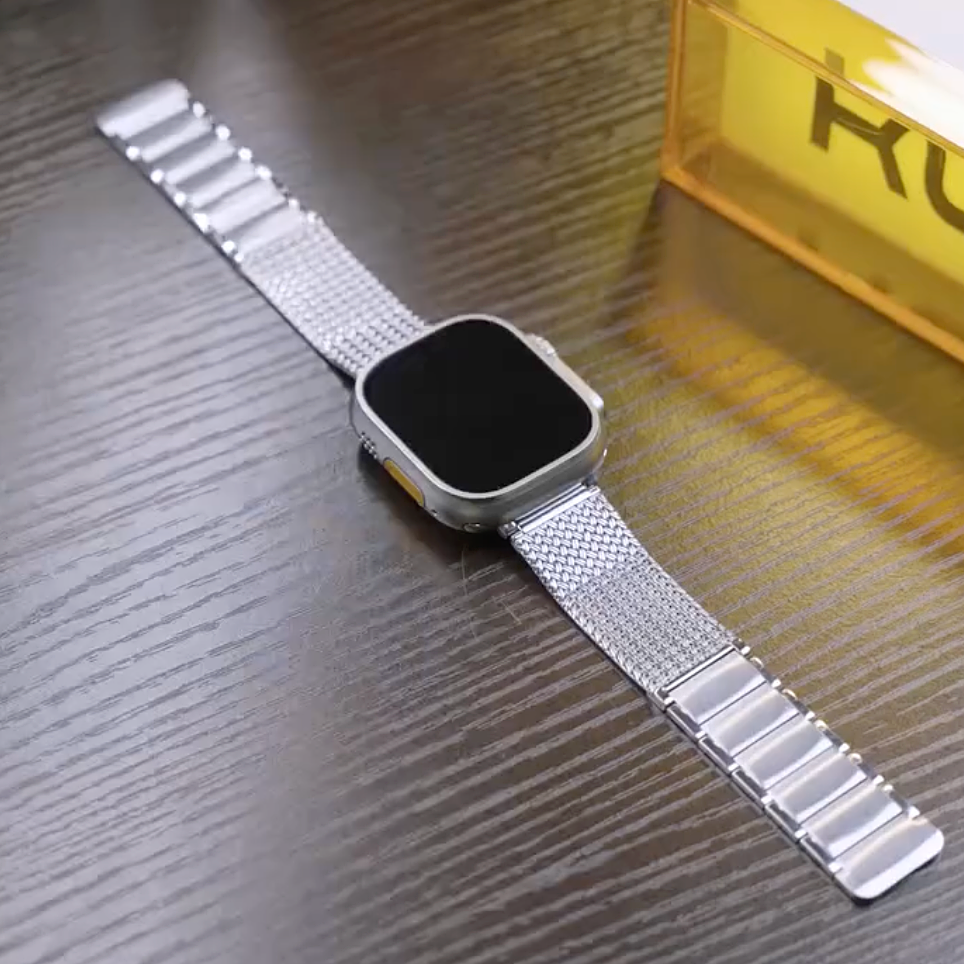 Luxury Steel Magnet Clasp Strap for Apple Watch
