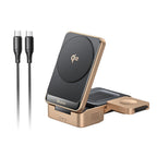 Macdodo 15W Three-In-One Foldable Magnetic Charging Station Mobile Case by CoverMeUp