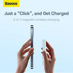 Baseus AirLight 20W MagSafe Power Bank 6000mAh Mobile Case by CoverMeUp - Style 4
