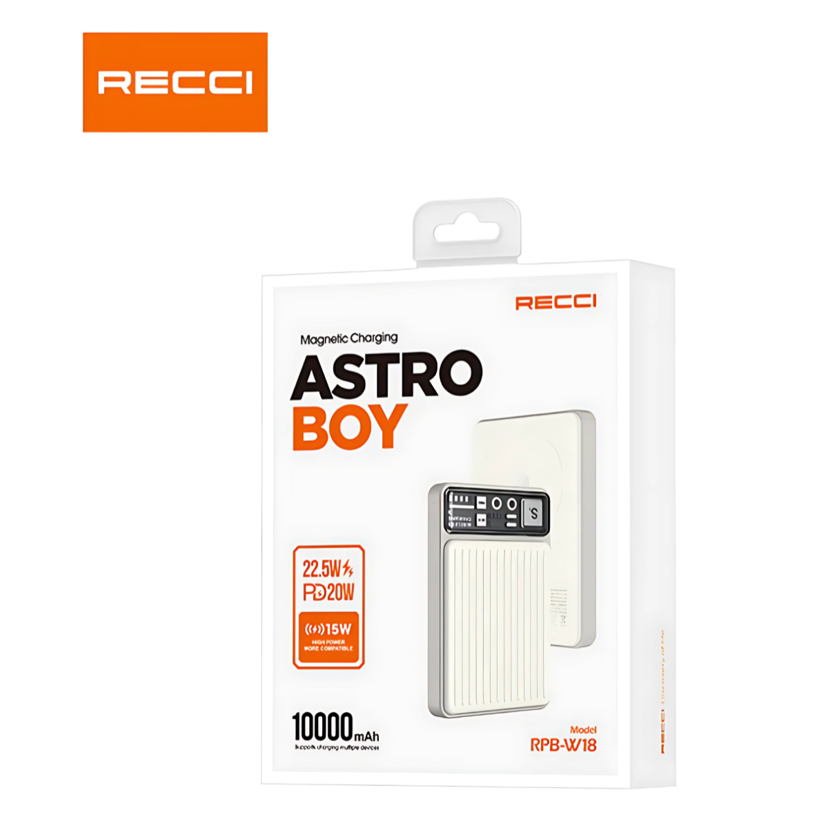 Recci Astro Boy 10000mAh 22.5W PD Magnetic Wireless Power Bank