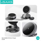 USAMS Multi-Functional Foldable MagSafe Wireless Charger Mobile Case by CoverMeUp - Style 4