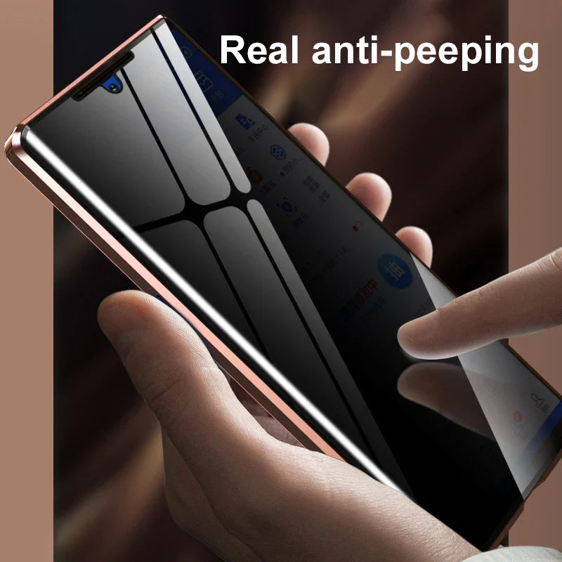 Privacy Shield Dual Magnetic Glass Case - Samsung Mobile Case by CoverMeUp - Style 16
