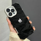 Protective Apple iPhone Back Cover - Silky Snowy Mountain Leather Case - iPhone
