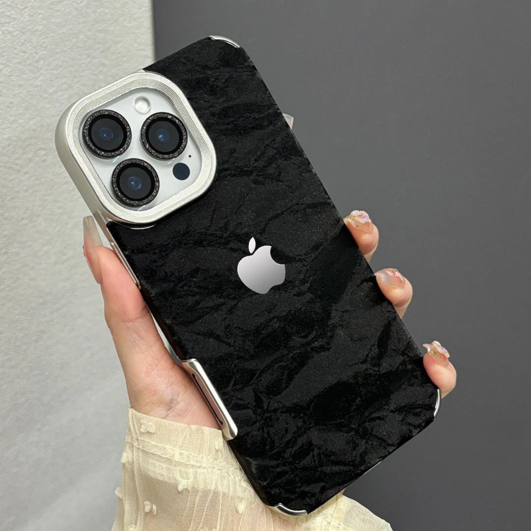 Protective Apple iPhone Back Cover - Silky Snowy Mountain Leather Case - iPhone