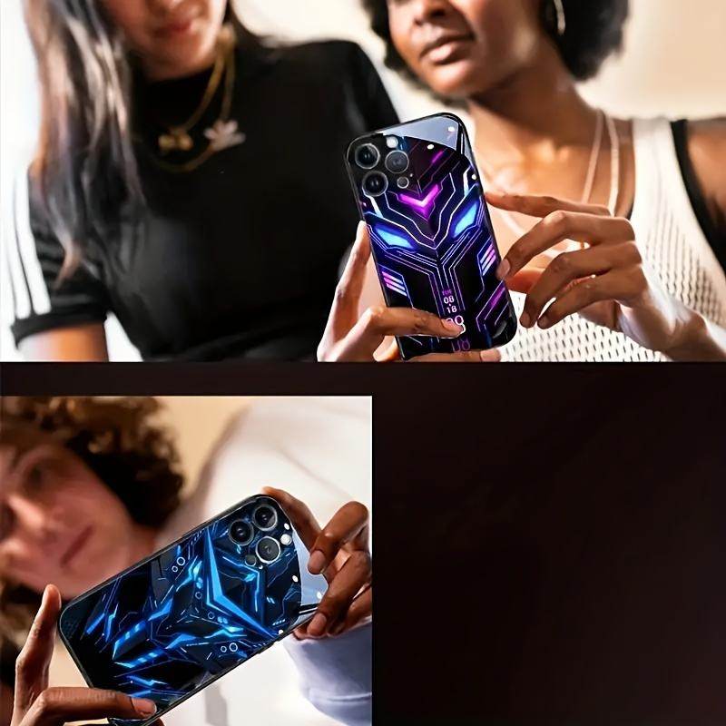 Protective Apple iPhone Back Cover - Smart RGB Light Case - iPhone - Style 5