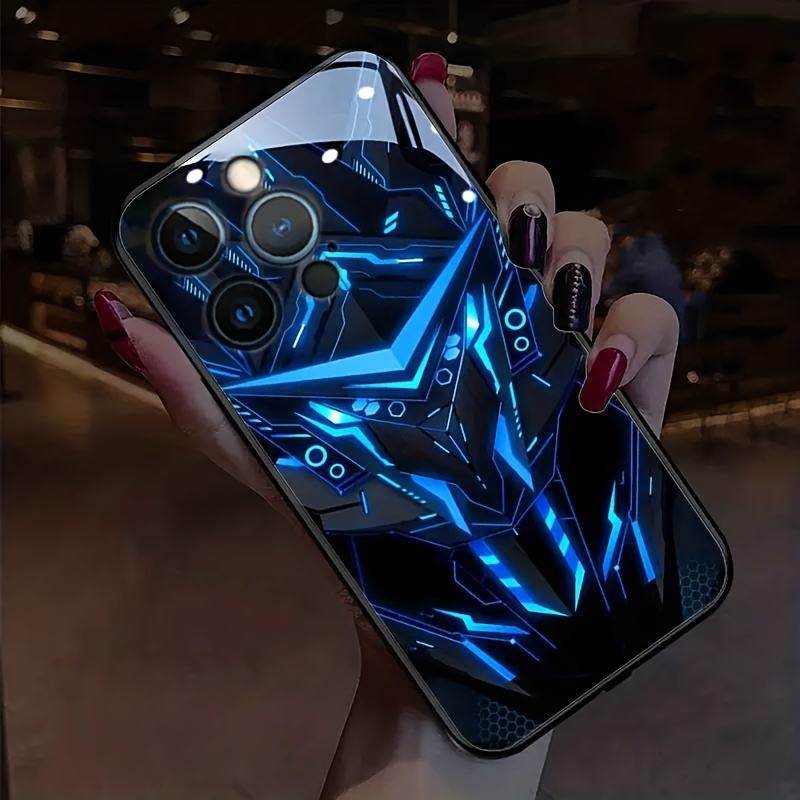 Protective Apple iPhone Back Cover - Smart RGB Light Case - iPhone - Style 3