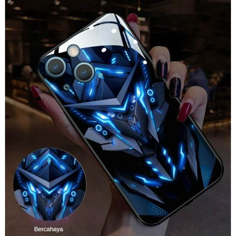 Protective Apple iPhone Back Cover - Smart RGB Light Case - iPhone - Style 4