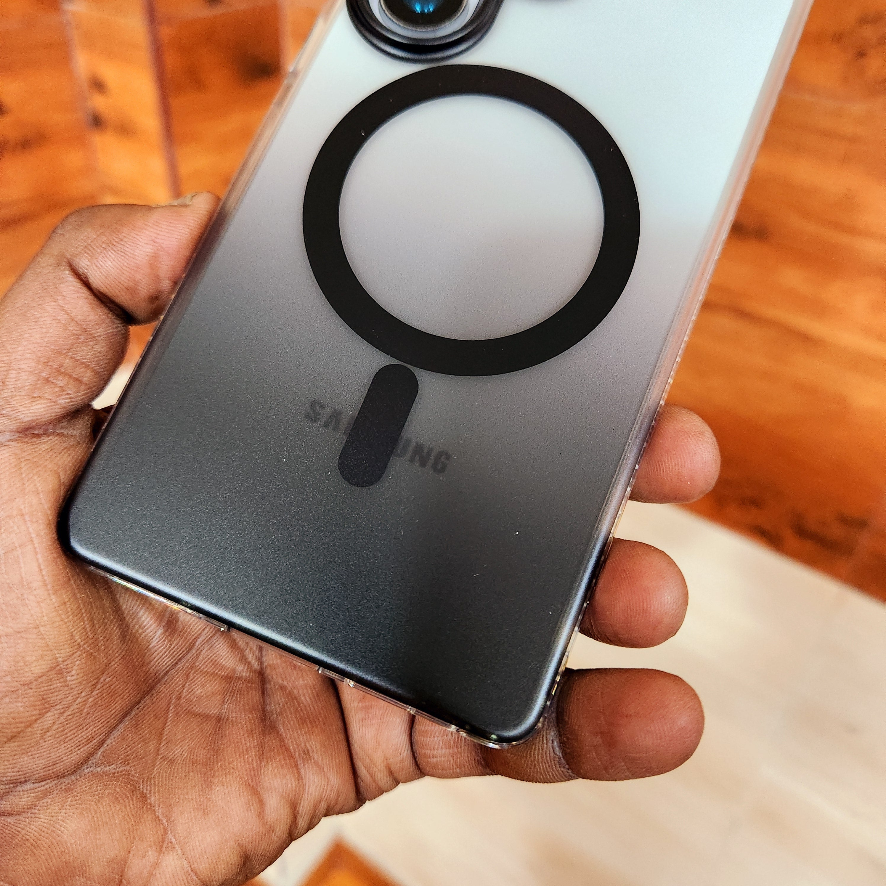 Samsung Galaxy S25 Ultra Smoke Matte Semi Tranparent Case with Magsafe - Black Mobile Case by CoverMeUp - Style 5