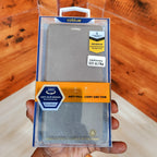 Samsung Galaxy S25 Ultra Plain Leather Flip Case with Card Holder - Gray Mobile Case by CoverMeUp - Style 8