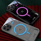Protective Apple iPhone Back Cover - LED Glow MagSafe Case - iPhone - Style 7