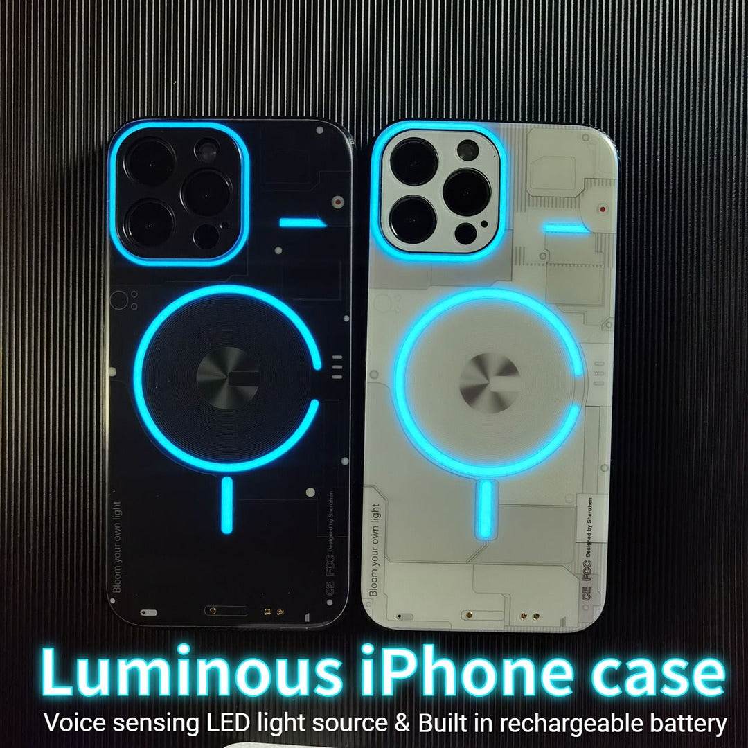 Protective Apple iPhone Back Cover - LED Glow MagSafe Case - iPhone - Style 6