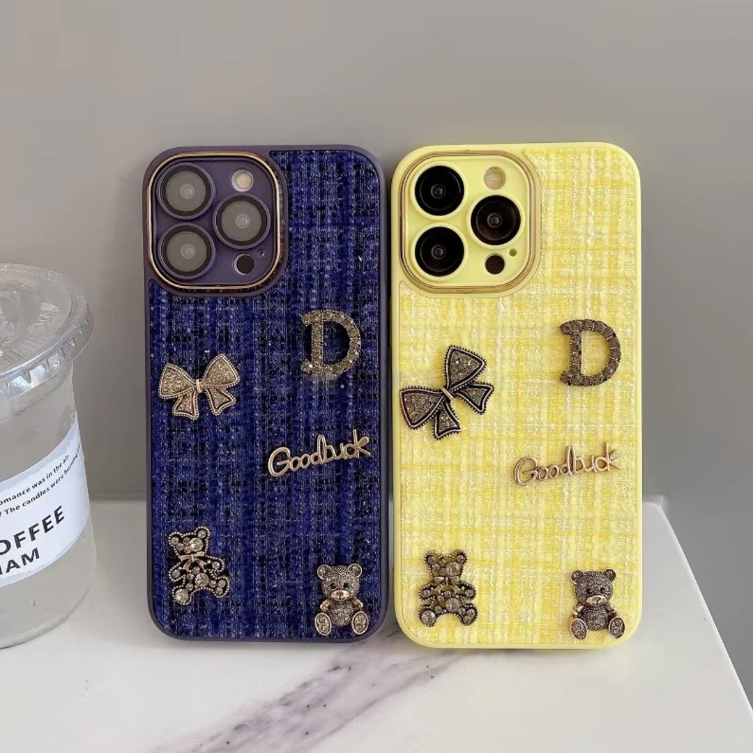 Bear Bling Cloth Texture Case