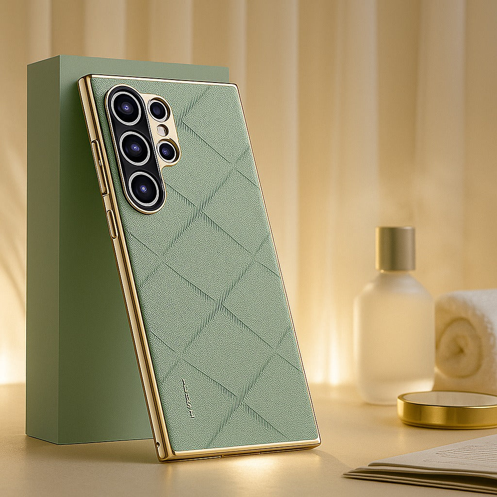 Classy High-End Leather Business Case - Samsung Mobile Case by CoverMeUp - Style 7