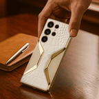 Galaxy S25 Ultra Electroplated Alligator Pattern PU Leather Case Mobile Case by CoverMeUp - Style 7