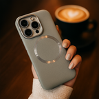 Protective Apple iPhone Back Cover - Luxury Ring MagSafe Leather Case - iPhone - Style 2