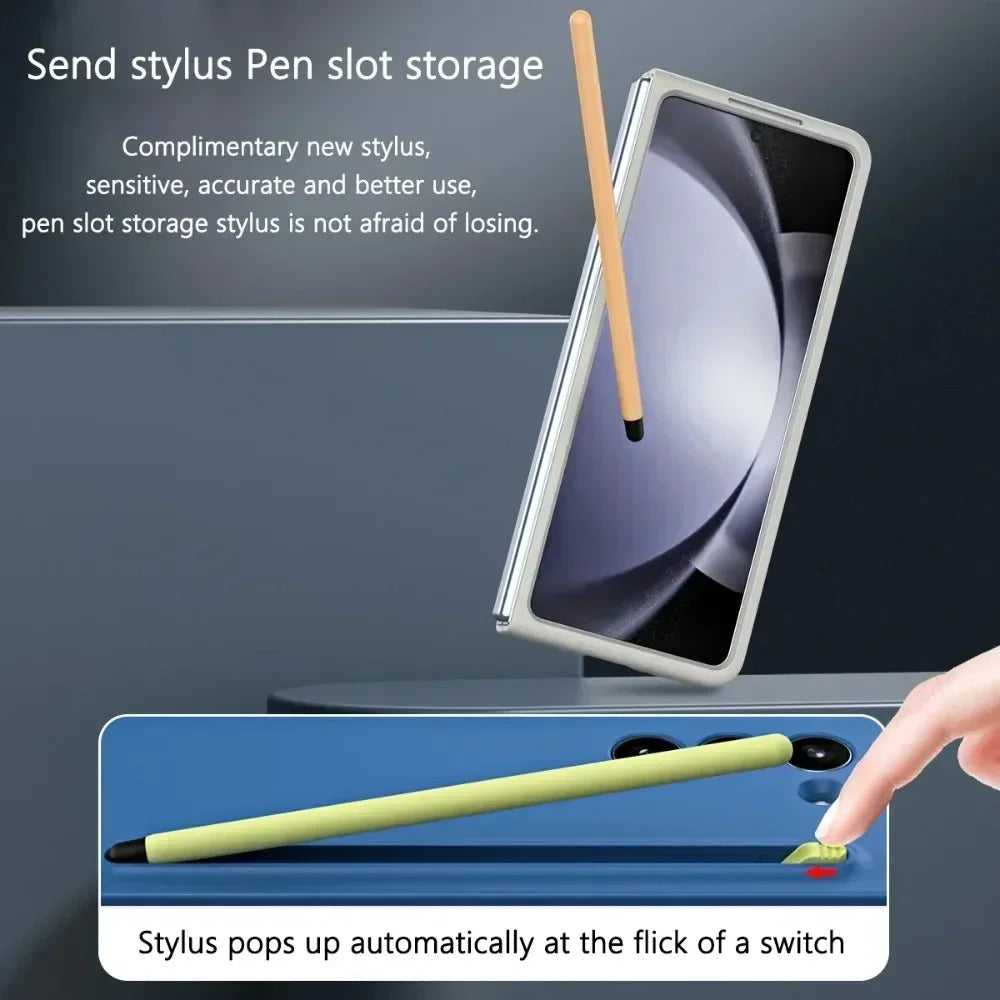 Galaxy Z Fold7 Flexi Shield Slim S-Pen Slot Edition Case Mobile Case by CoverMeUp - Style 11
