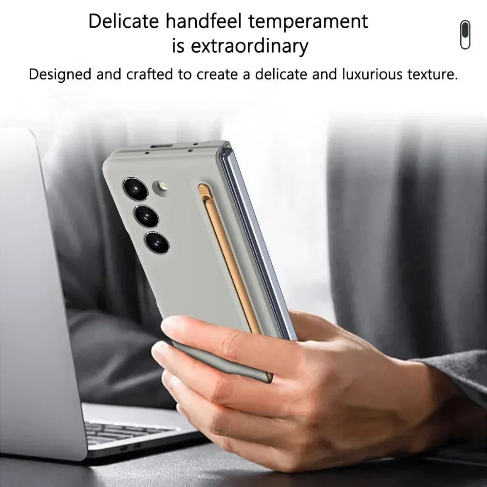 Galaxy Z Fold7 Flexi Shield Slim S-Pen Slot Edition Case Mobile Case by CoverMeUp - Style 12