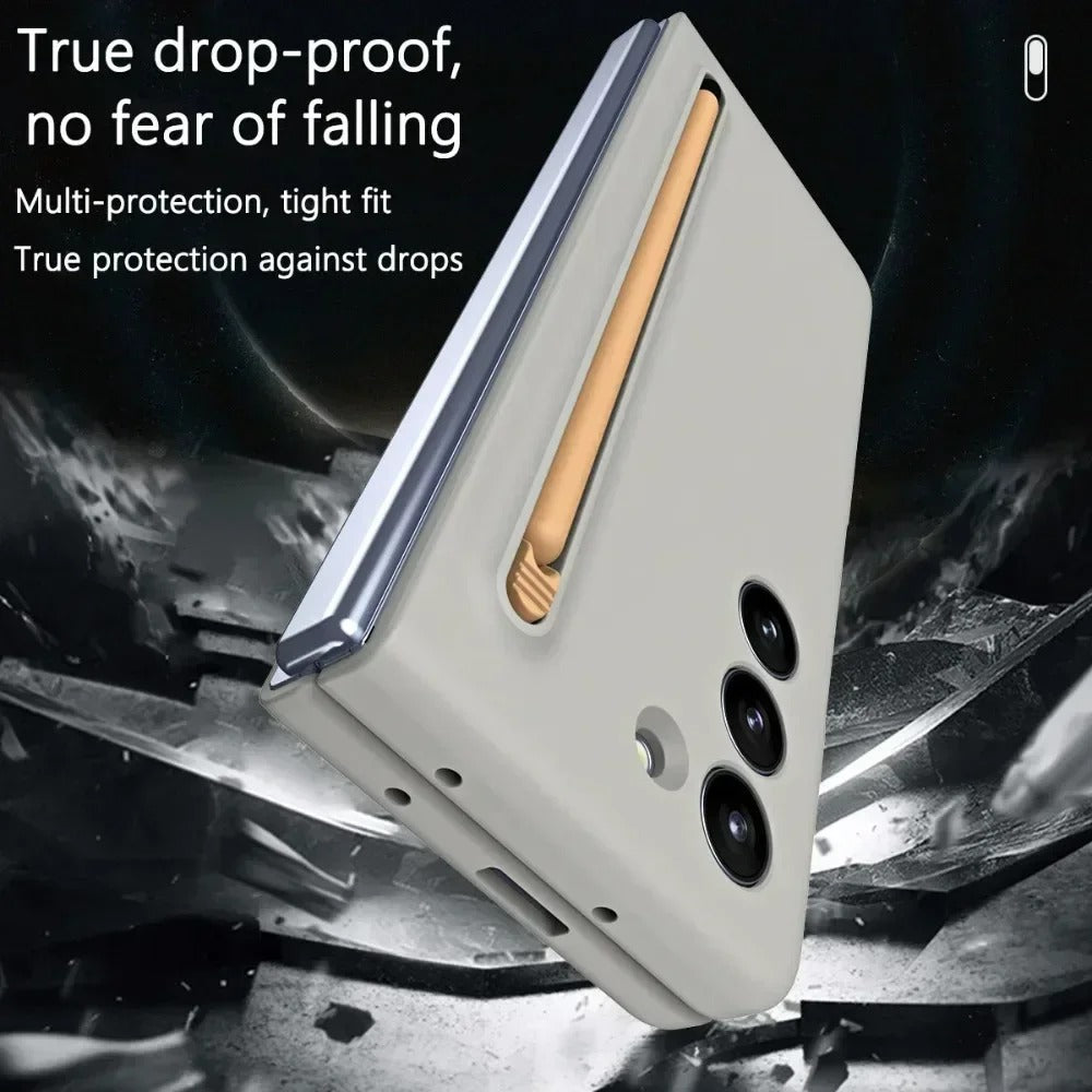 Galaxy Z Fold7 Flexi Shield Slim S-Pen Slot Edition Case Mobile Case by CoverMeUp - Style 10