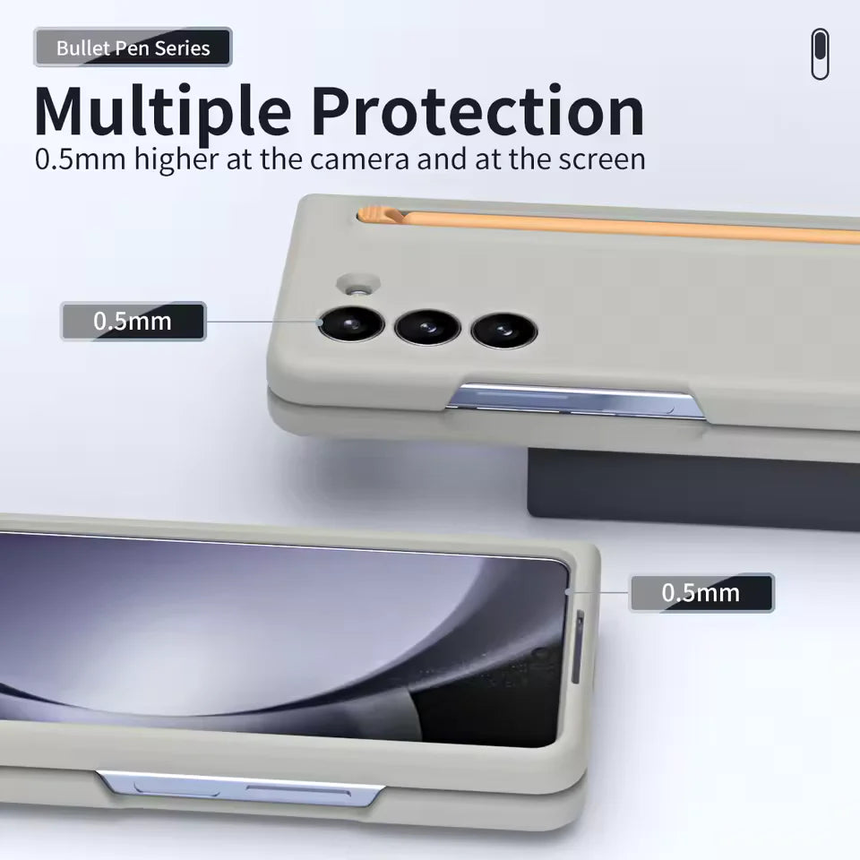 Galaxy Z Fold7 Flexi Shield Slim S-Pen Slot Edition Case Mobile Case by CoverMeUp - Style 9