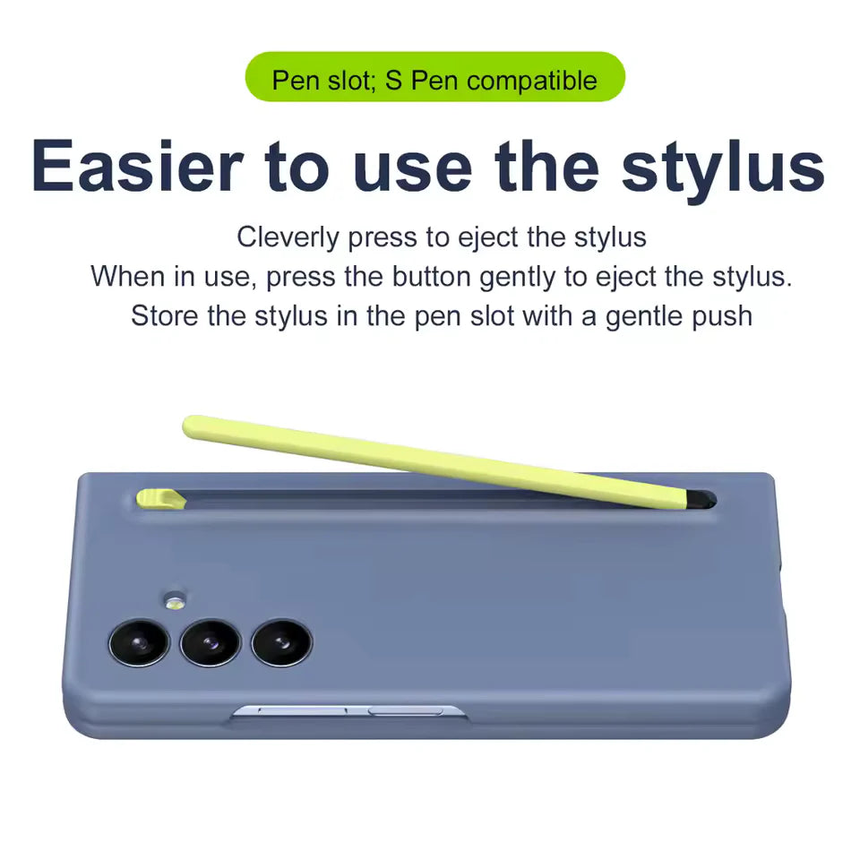 Galaxy Z Fold7 Flexi Shield Slim S-Pen Slot Edition Case Mobile Case by CoverMeUp - Style 8