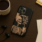 Skeleton Mood - Crystal Mobile Case by CoverMeUp - Style 2